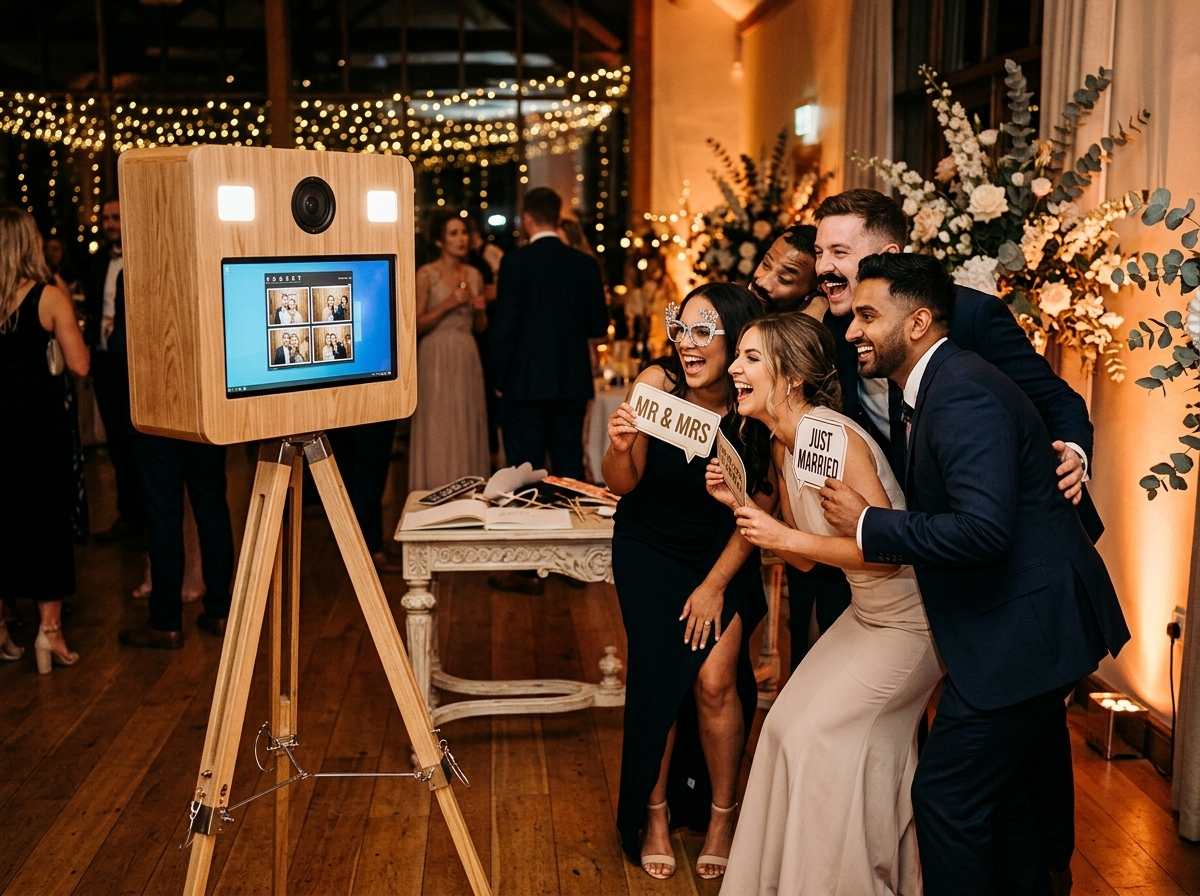 Location photobooth Nancy pour mariage — borne photo bois